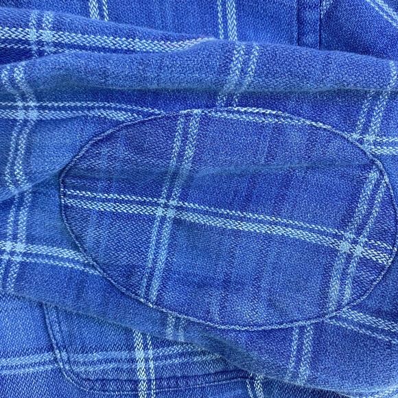 Polo Ralph Lauren Shirt Sz XL Blue Plaid Thick Cotton Relaxed Fit - Picture 7 of 14